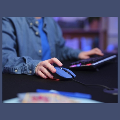 Trust MOUSE USB OPTICAL BLUE/GXT109B FELOX 25067 TRUST