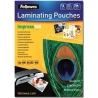 Fellowes | Laminating Pouch | A4 | Clear | Thickness: 100 micron, Qty Per Pack: 100 pcs; Ideal for notices, craft materials, sig