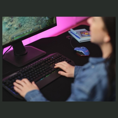 Trust MOUSE USB OPTICAL BLUE/GXT109B FELOX 25067 TRUST