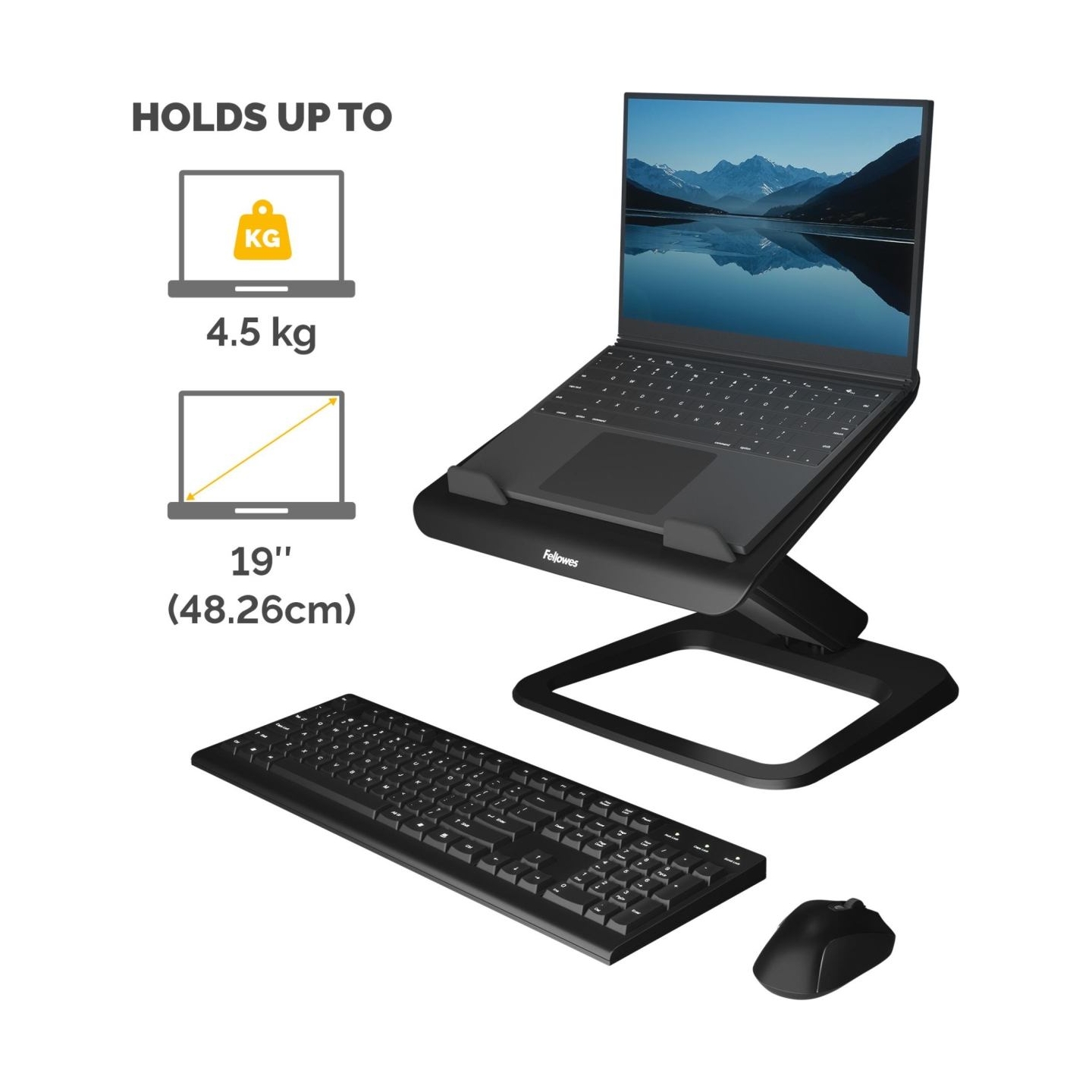 Fellowes NB ACC STAND HANA LT/BLACK 100016994 FELLOWES