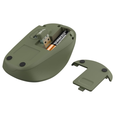Trust MOUSE USB OPTICAL WRL YVI+/GREEN 24552 TRUST
