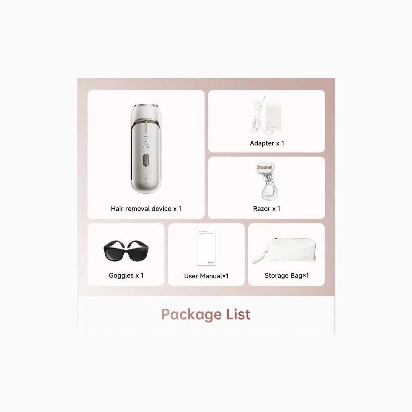 Dreame HAIR REMOVAL DEVICE IPL NOVA/AHR01-GOLD DREAME