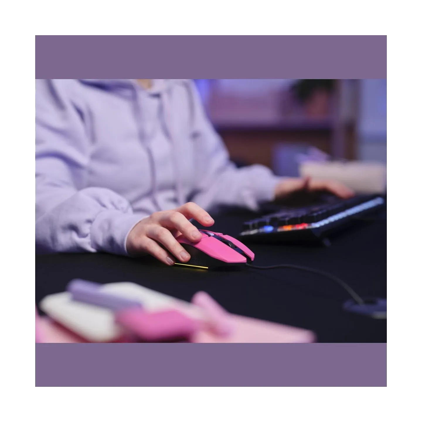 Trust MOUSE USB OPTICAL GAMING PINK/GXT109P FELOX 25068 TRUST