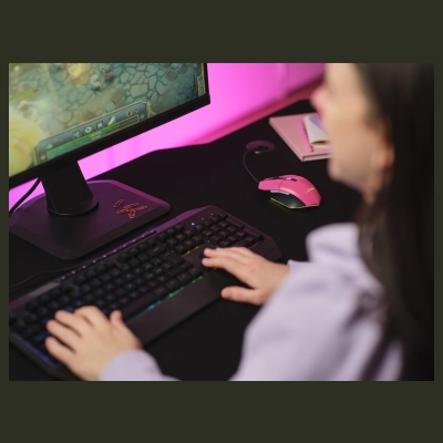 Trust MOUSE USB OPTICAL GAMING PINK/GXT109P FELOX 25068 TRUST