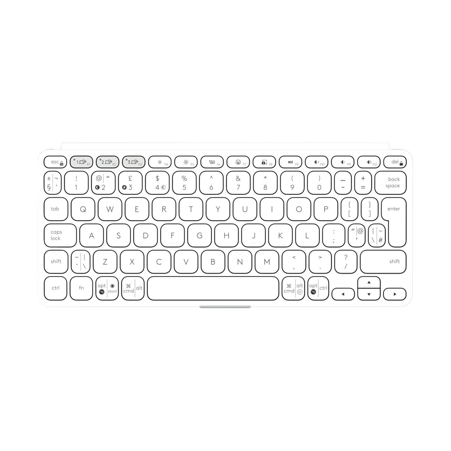 Logitech KEYBOARD BLUETH KEYS-TO-GO 2/LIGHT GRAY 920-012985 LOGITECH