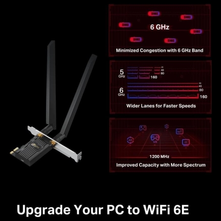 Tp-Link WRL ADAPTER 5400MBPS WI-FI 6E/ARCHER TXE72E TP-LINK