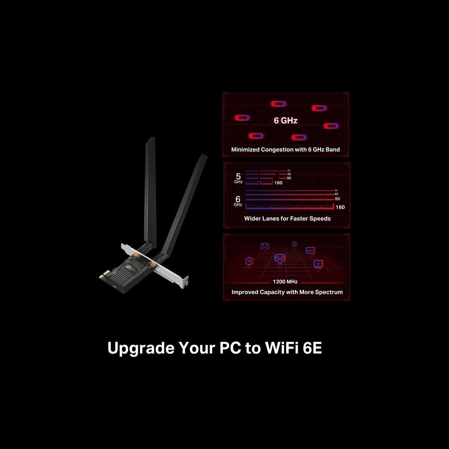 Tp-Link WRL ADAPTER 5400MBPS WI-FI 6E/ARCHER TXE72E TP-LINK