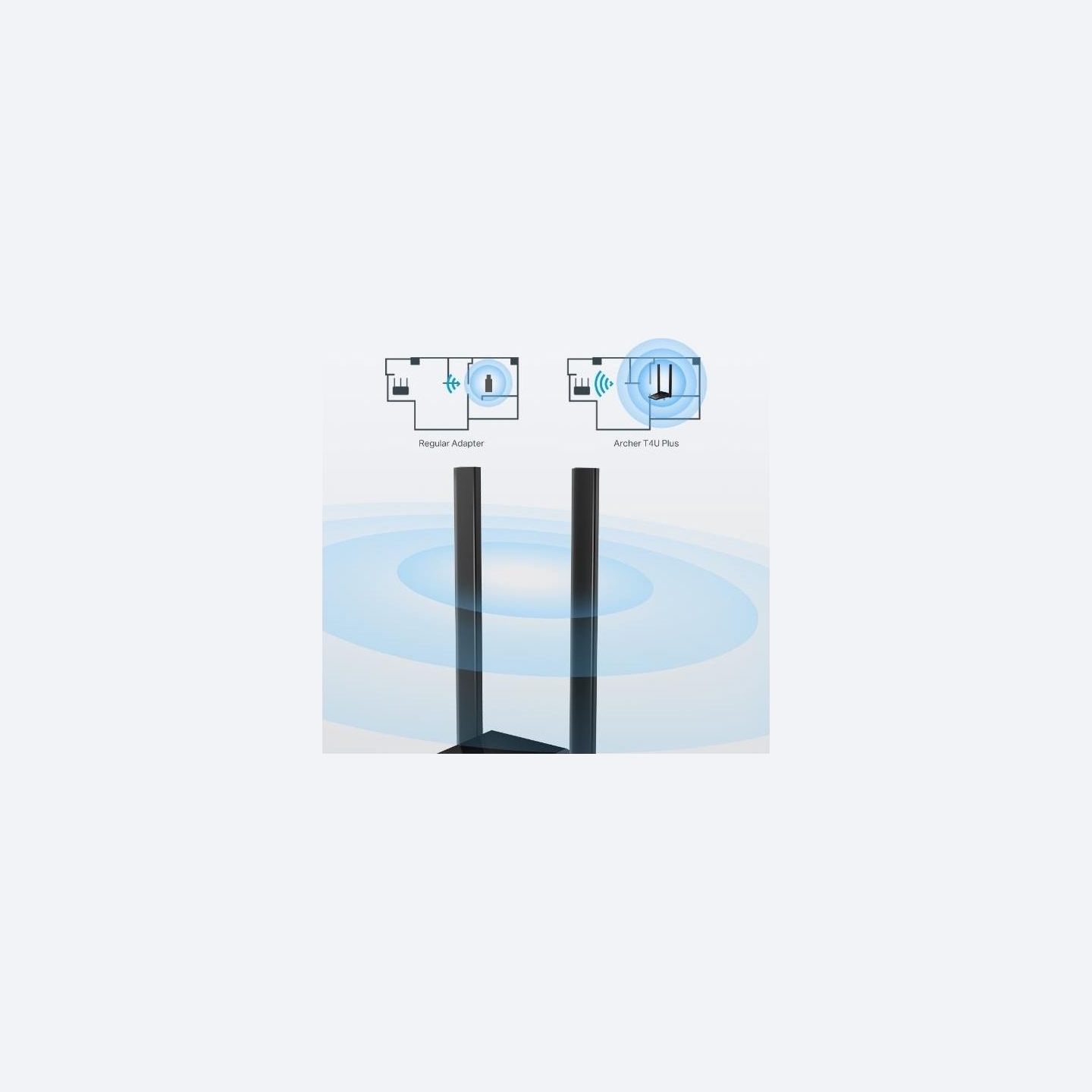 Tp-Link WRL ADAPTER 1300MBPS USB DUAL/BAND ARCHER T4U PLUS TP-LINK