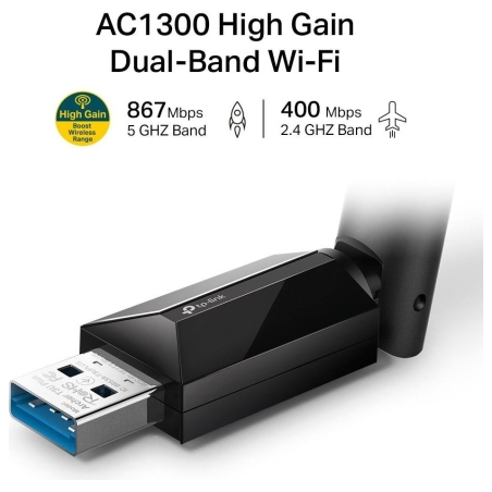 Tp-Link WRL ADAPTER 1300MBPS USB/ARCHER T3U PLUS TP-LINK