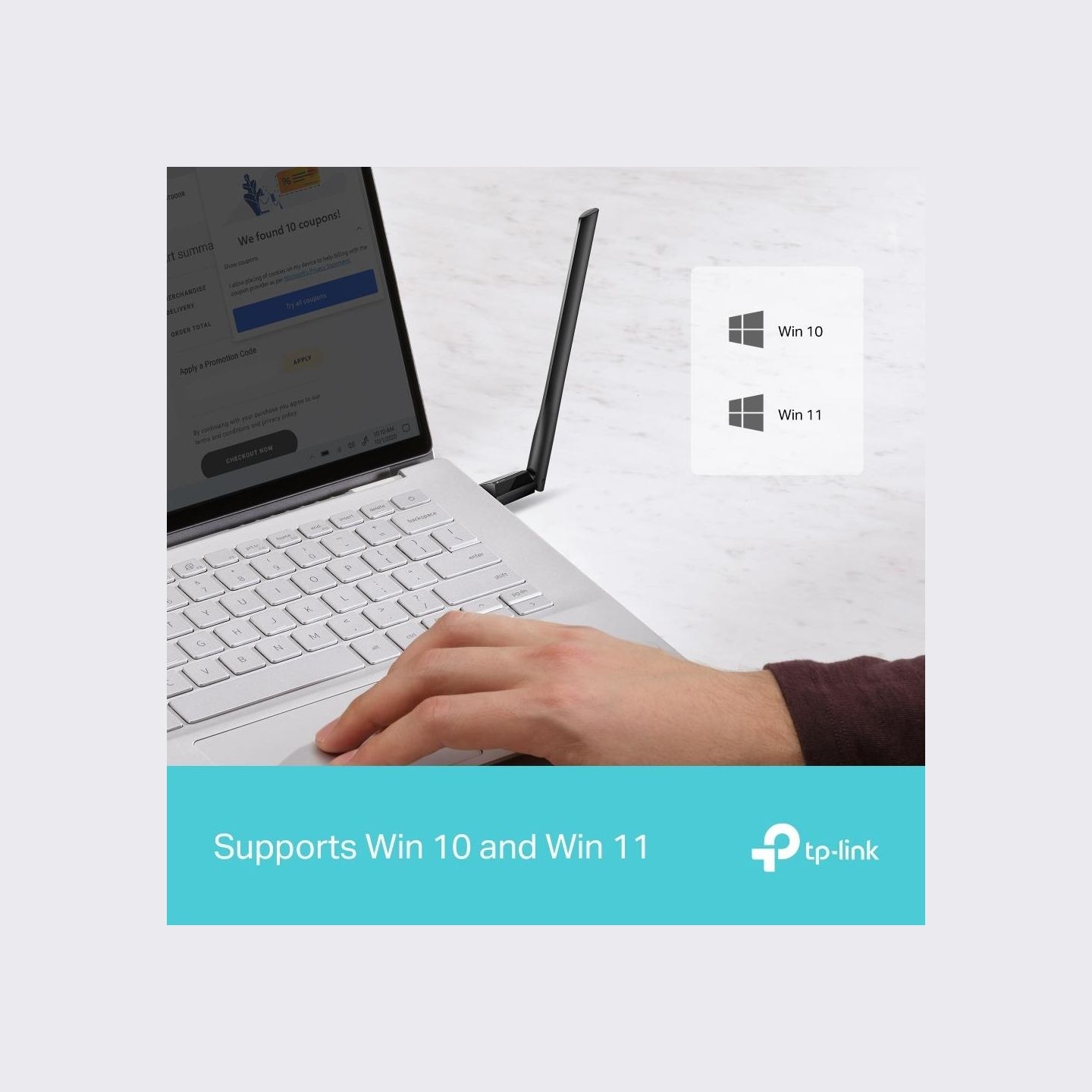 Tp-Link AX1800 High Gain Wireless USB Adapter | Archer TX35U Plus
