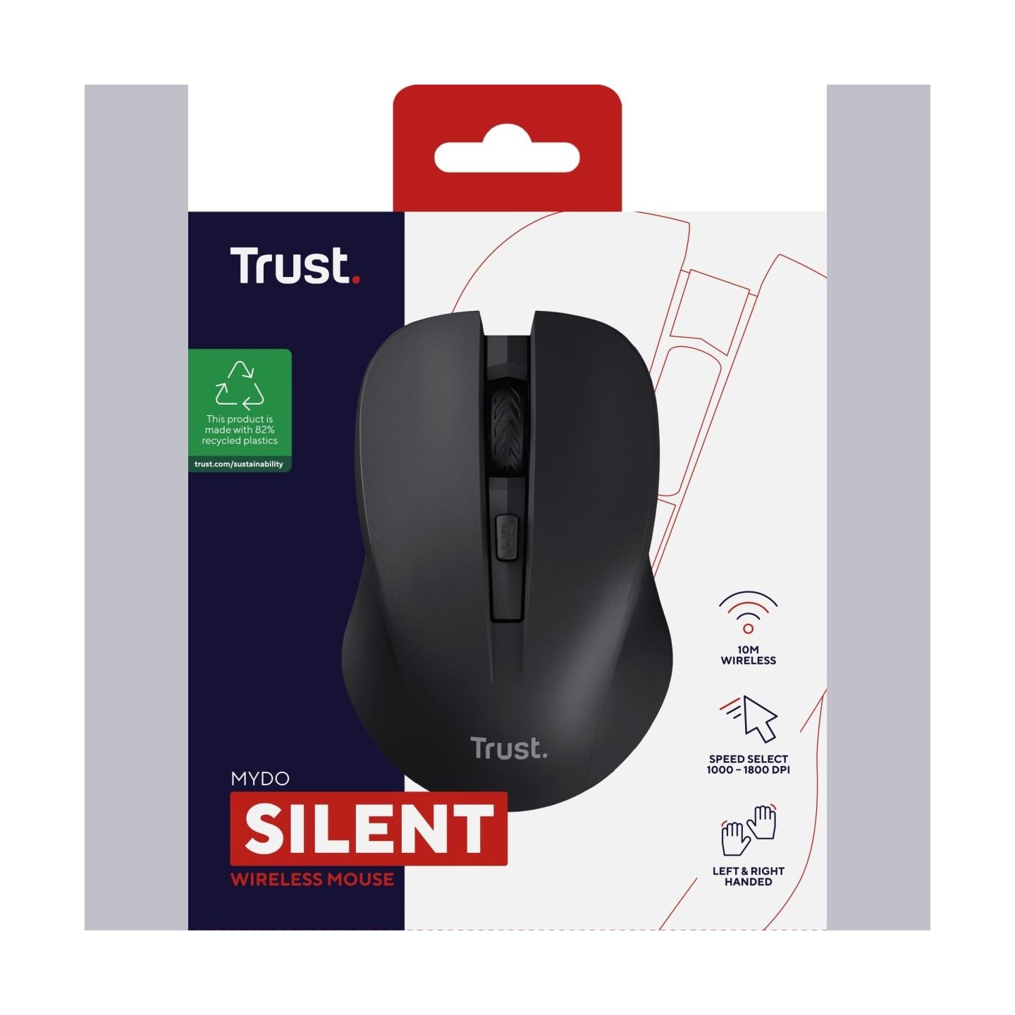 Trust MOUSE USB OPTICAL WRL BLACK/MYDO 25084 TRUST