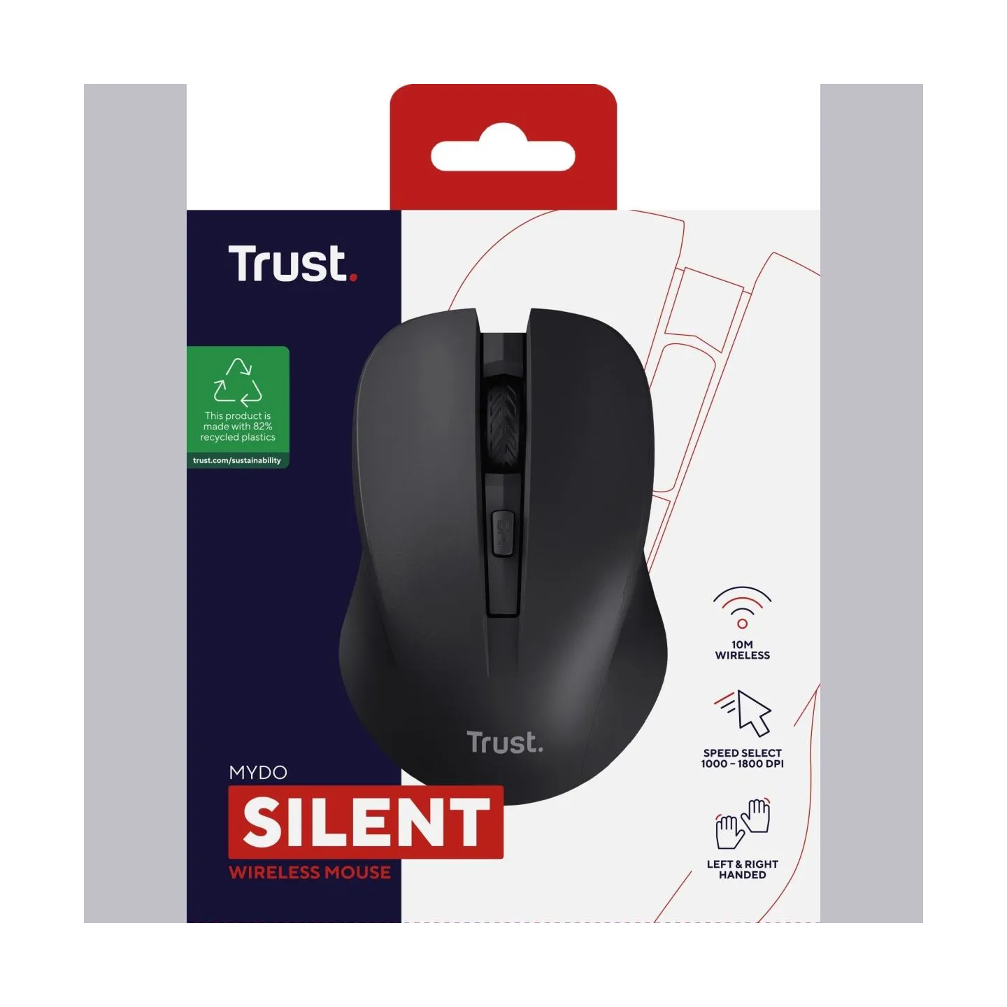 Trust MOUSE USB OPTICAL WRL BLACK/MYDO 25084 TRUST