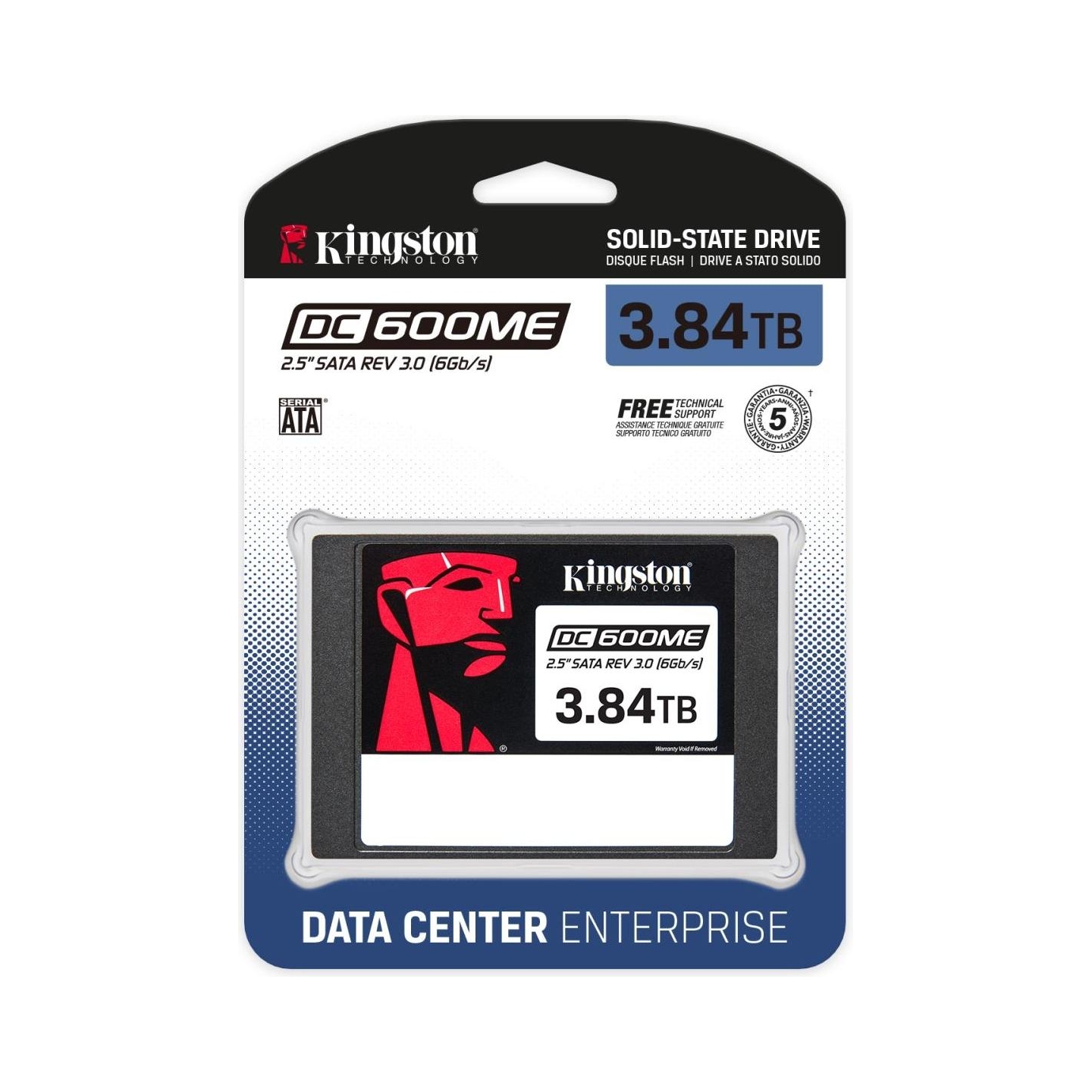 Kingston SSD|KINGSTON|3840 GB|Serial ATA III|2.5"|Write speed 530 MB/s|Read speed 560 MB/s|7008xTBW rating|MTBF 2000000 h|SEDC60
