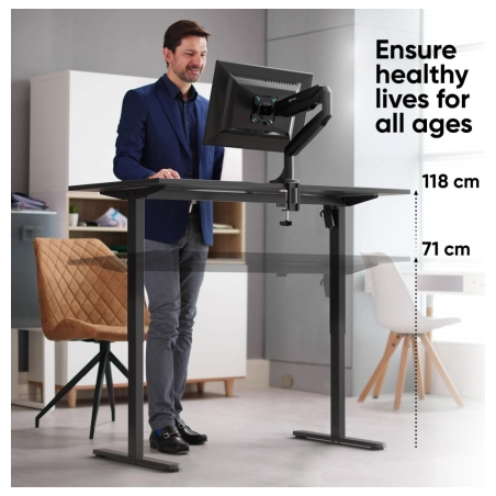 Onkron DESK FRAME MOTORISED/BLACK WDF221E-B ONKRON