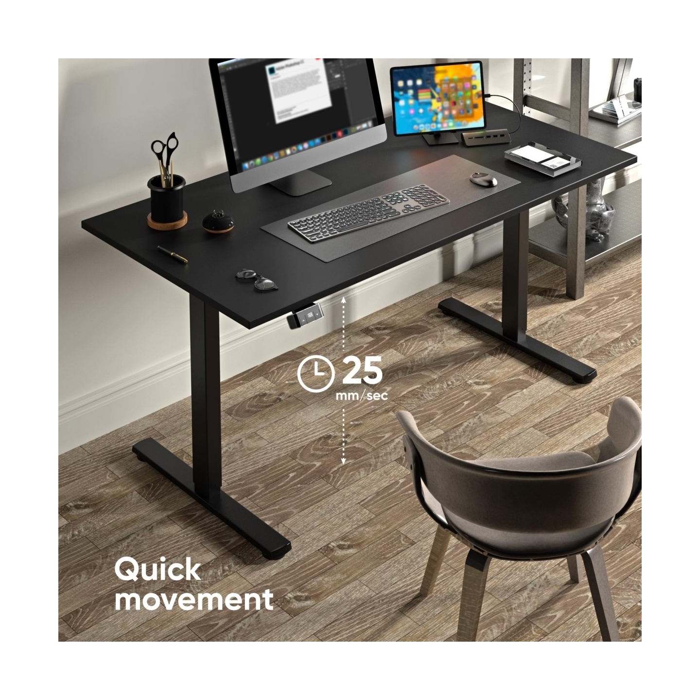 Onkron DESK FRAME MOTORISED/BLACK WDF221E-B ONKRON