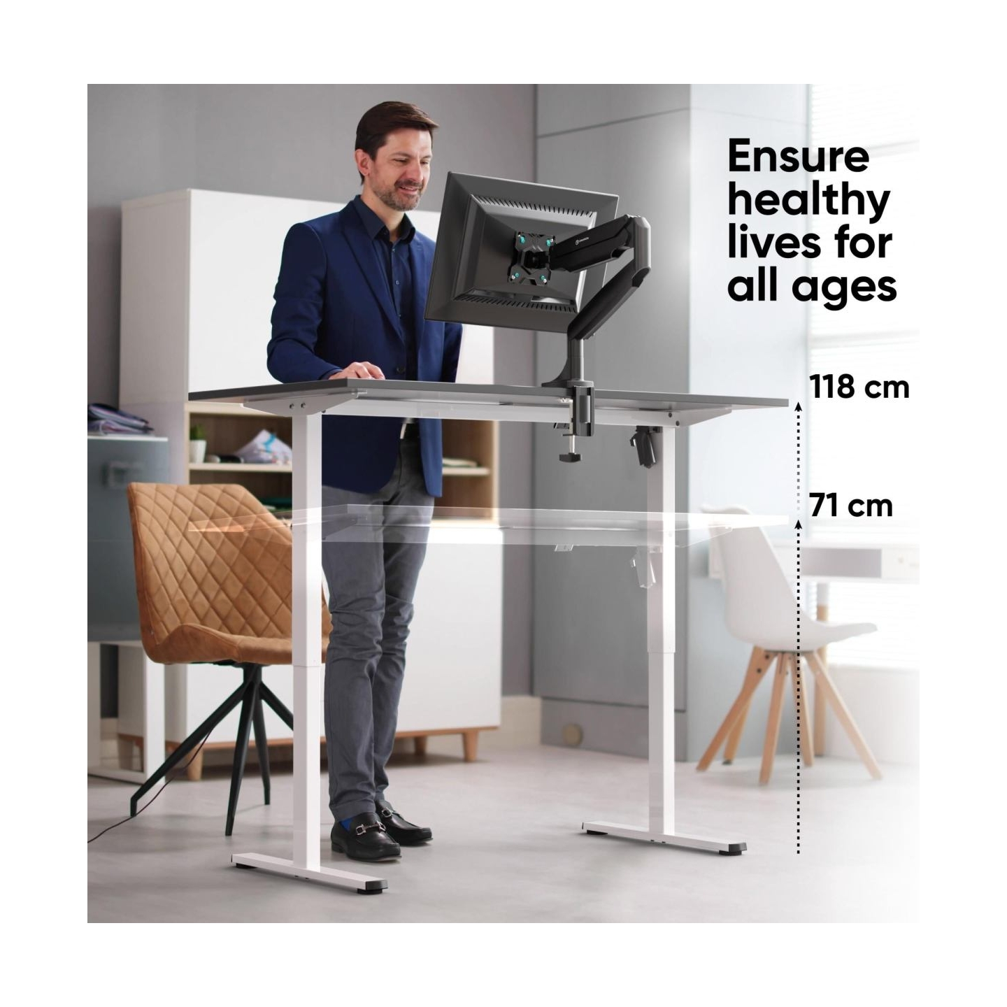 Onkron DESK FRAME MOTORISED/WHITE WDF221E-W ONKRON