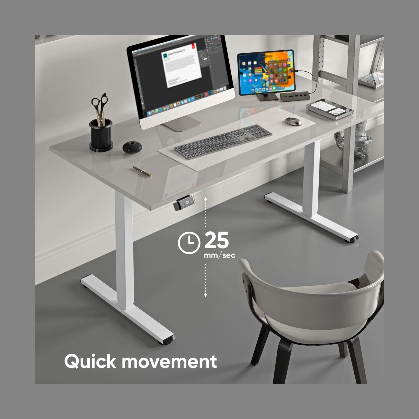 Onkron DESK FRAME MOTORISED/WHITE WDF221E-W ONKRON
