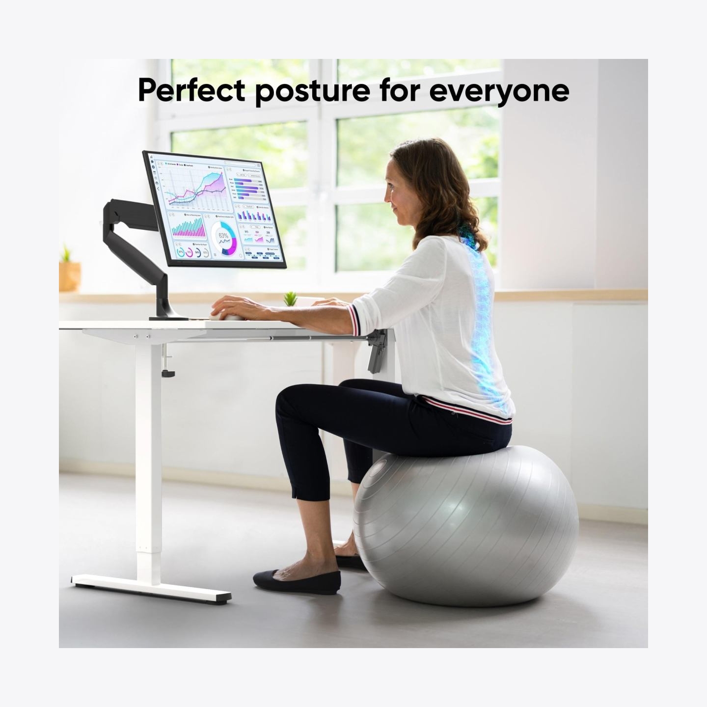 Onkron DESK FRAME MOTORISED/WHITE WDF221E-W ONKRON