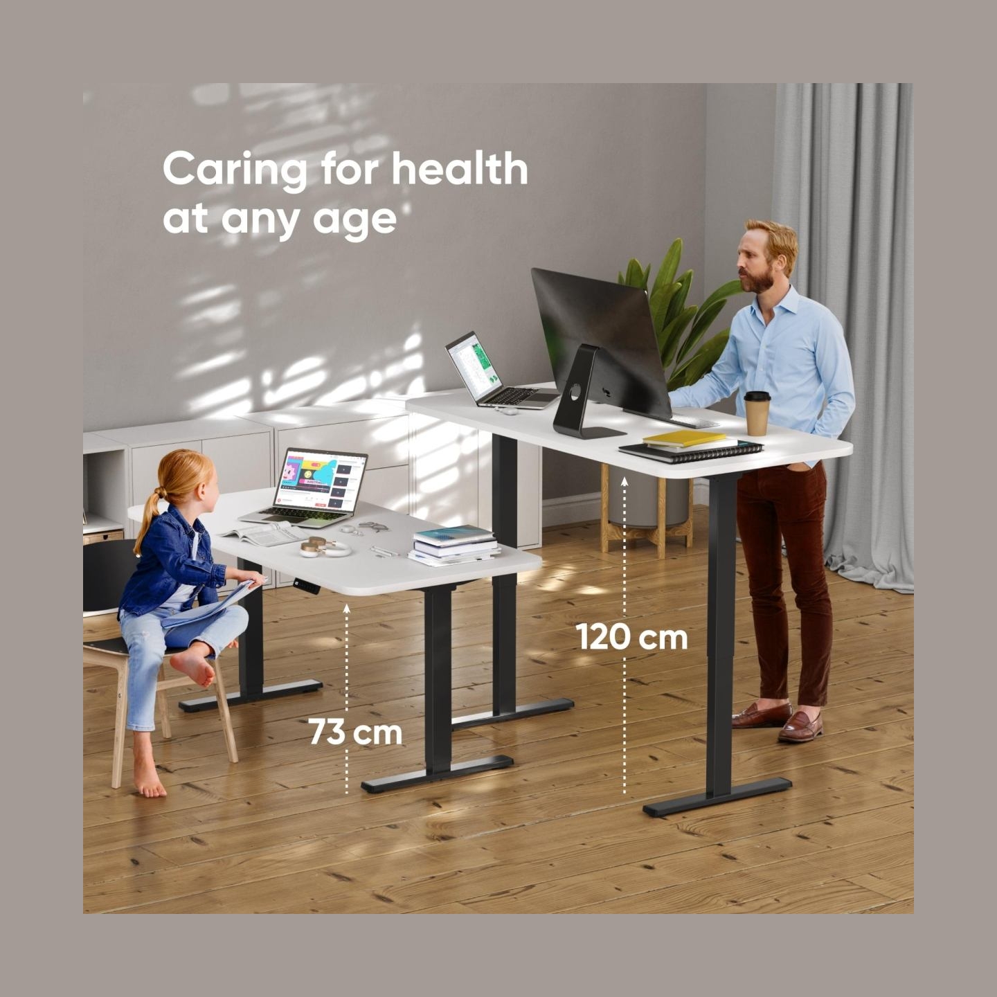 Onkron DESK FRAME MOTORISED/BLACK CDF222E-B ONKRON