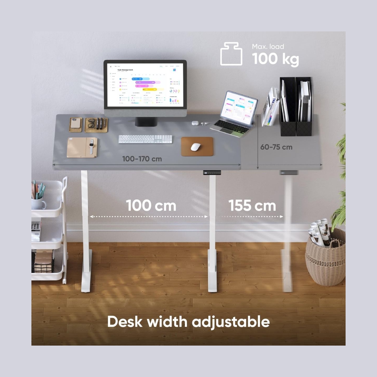 Onkron DESK FRAME MOTORISED/WHITE CDF222E-W ONKRON