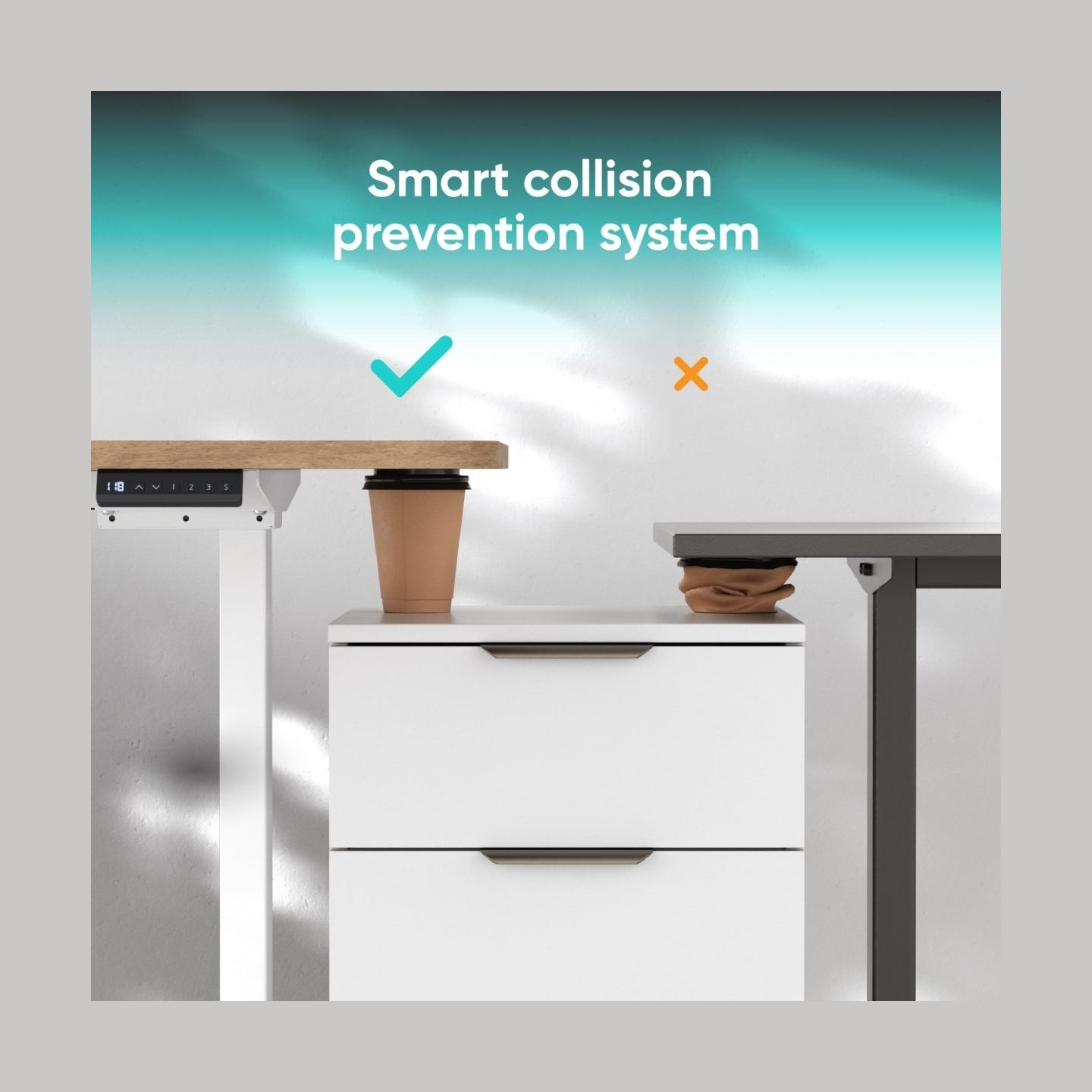 Onkron DESK FRAME MOTORISED/WHITE CDF222E-W ONKRON