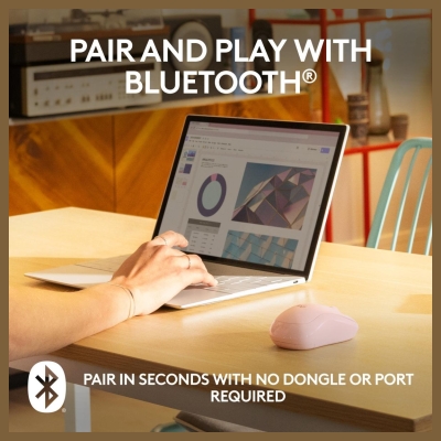 Logitech Mouse 910-007121 / ZM240P Pink / 910-007121