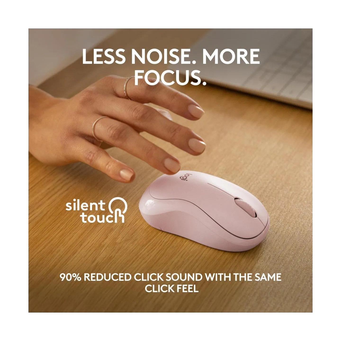 Logitech M240 Bluetooth Mouse - ROSE - SILENT
