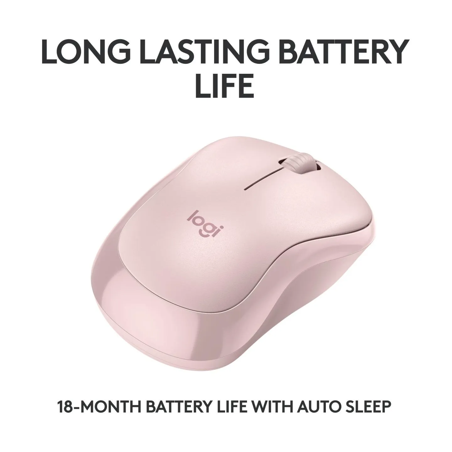 Logitech M240 Bluetooth Mouse - ROSE - SILENT