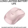 Logitech M240 Bluetooth Mouse - ROSE - SILENT