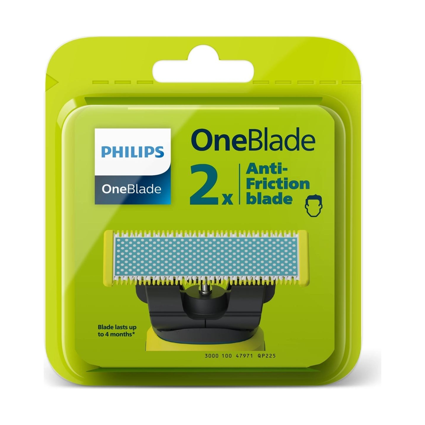 Philips QP225/50 OneBlade Anti friction blade, 2 pack / QP225/50