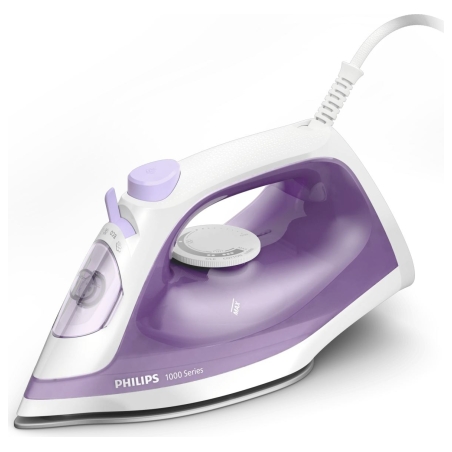 Philips 1000 Series Steam iron DST1020/30, 1800W, 20g/min continous steam, 90g steam boost, non-stick soleplate, 250ml water tan