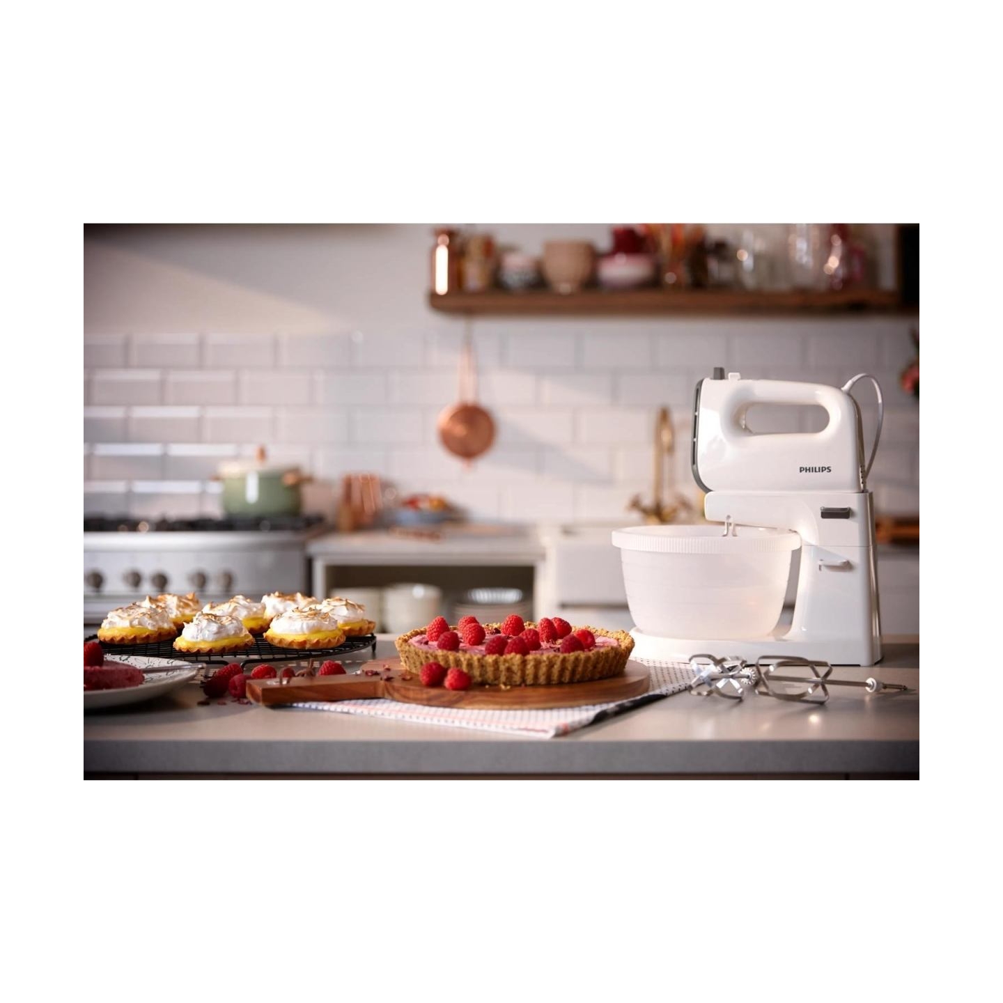 Philips Viva Collection Mixer HR3745/00 450 W 5 speeds + turbo Autodriven 3L Bowl Cashmere grey / HR3745/00