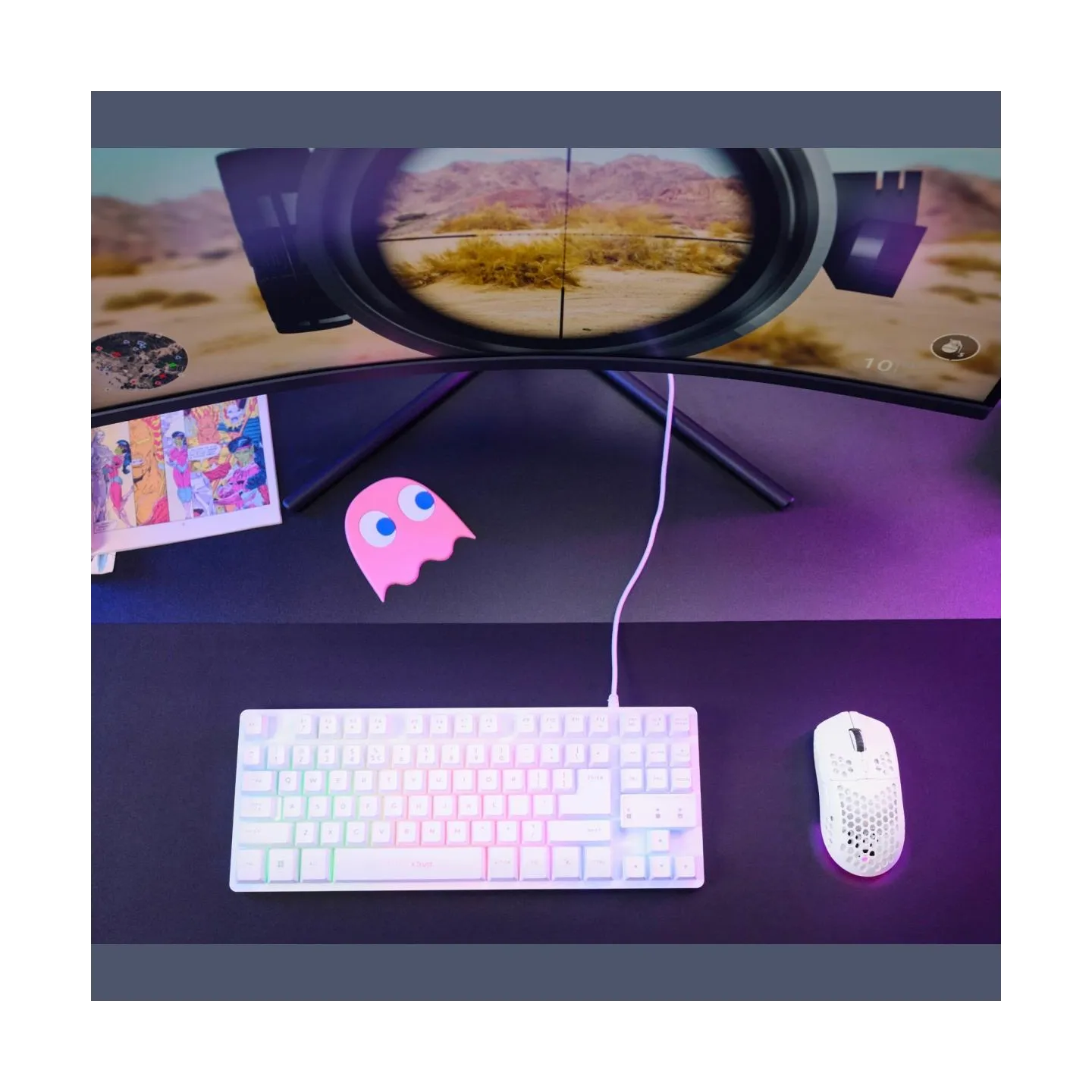 Trust MOUSE USB OPTICAL WRL GXT929W/HELOX LIGHTW WHITE 25390 TRUST