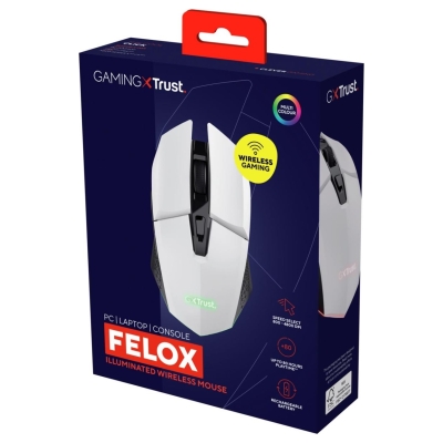 Trust MOUSE USB OPTICAL WRL WHITE/GXT110W FELOX 25069 TRUST