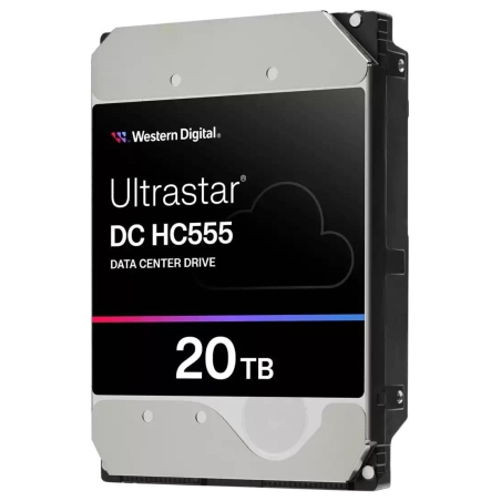 WD HDD|WESTERN DIGITAL|SAS3|3.5 "|Buffer 512 MB|7200 RPM| 20 TB|WUH722020CL5204 0B47749|Ultrastar DC HC555|0B47749