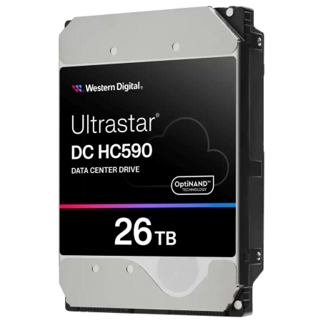 WD HDD|WESTERN DIGITAL ULTRASTAR|Ultrastar DC HC590|WUH722626ALE6L4 0F65672|26TB|SATA 3.0|512 MB|7200 rpm|3,5"|0F65672