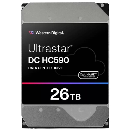 WD HDD|WESTERN DIGITAL ULTRASTAR|Ultrastar DC HC590|WUH722626ALE6L4 0F65672|26TB|SATA 3.0|512 MB|7200 rpm|3,5"|0F65672