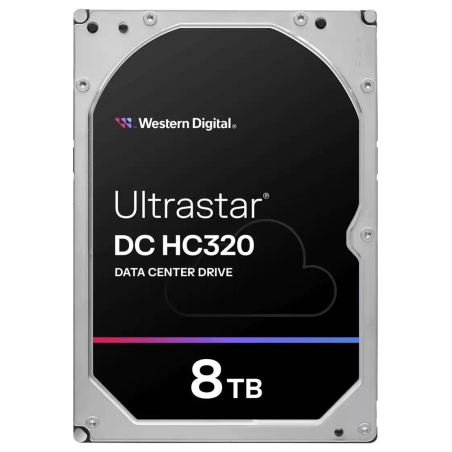 WD HDD|WESTERN DIGITAL ULTRASTAR|Ultrastar DC HC320|HUS728T8TAL5204|8TB|SAS|256 MB|7200 rpm|3,5"|0B36400