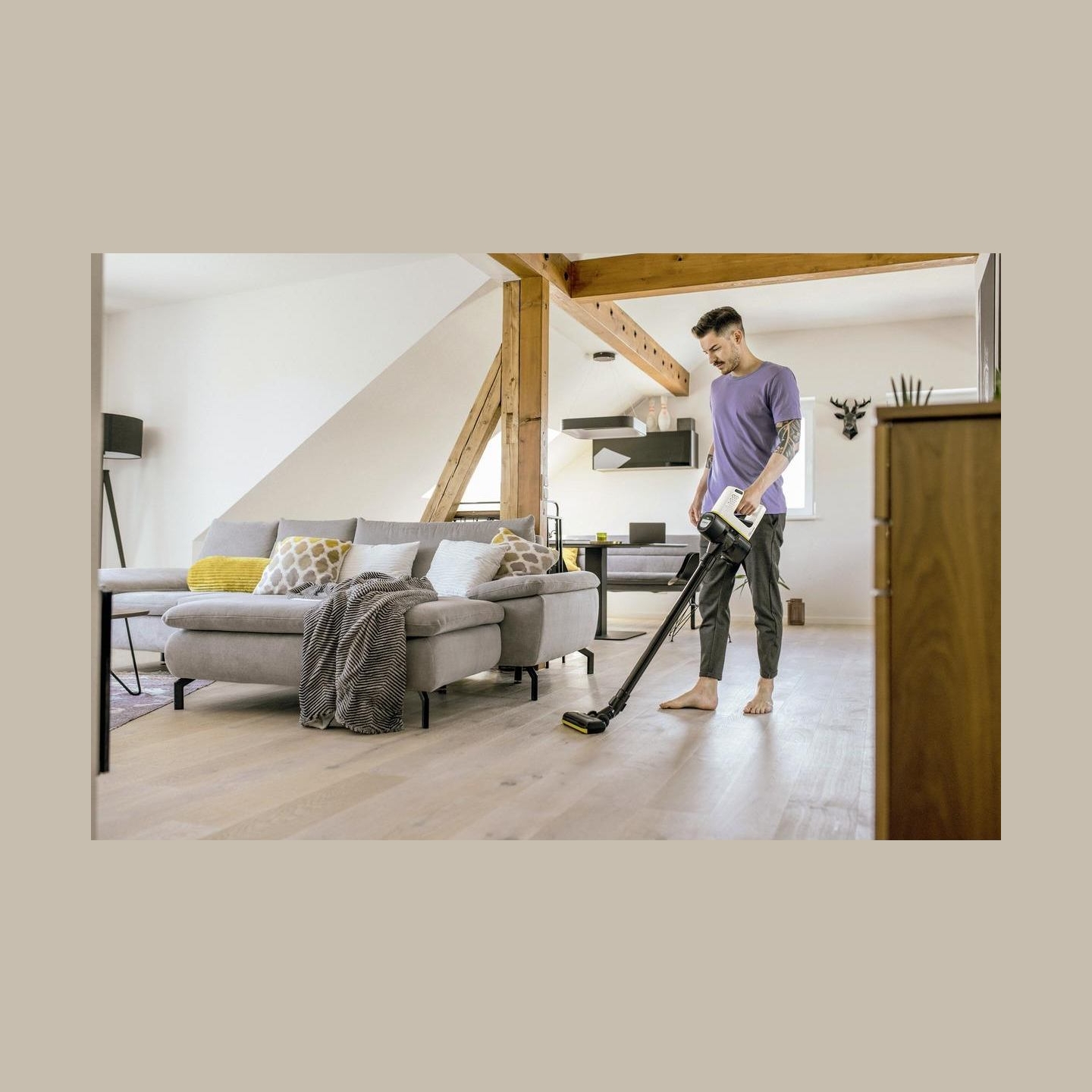 Karcher Vacuum Cleaner|KARCHER|Battery-power vacuum cleaner VC 4 Cordless myHome Car|Cordless/Bagless/Car cleaning|Capacity 0.65