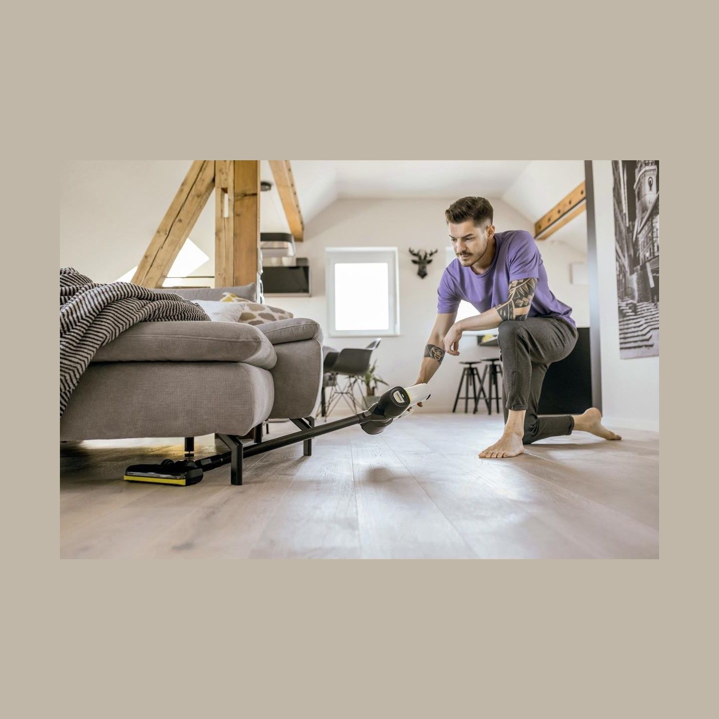 Karcher Vacuum Cleaner|KARCHER|Battery-power vacuum cleaner VC 4 Cordless myHome Car|Cordless/Bagless/Car cleaning|Capacity 0.65