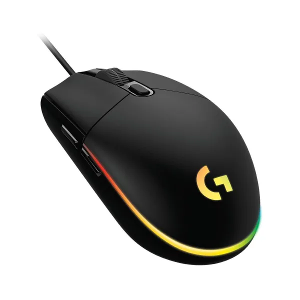 Logitech G102 LIGHTSYNC Corded Gaming Mouse - BLACK - USB - EER
