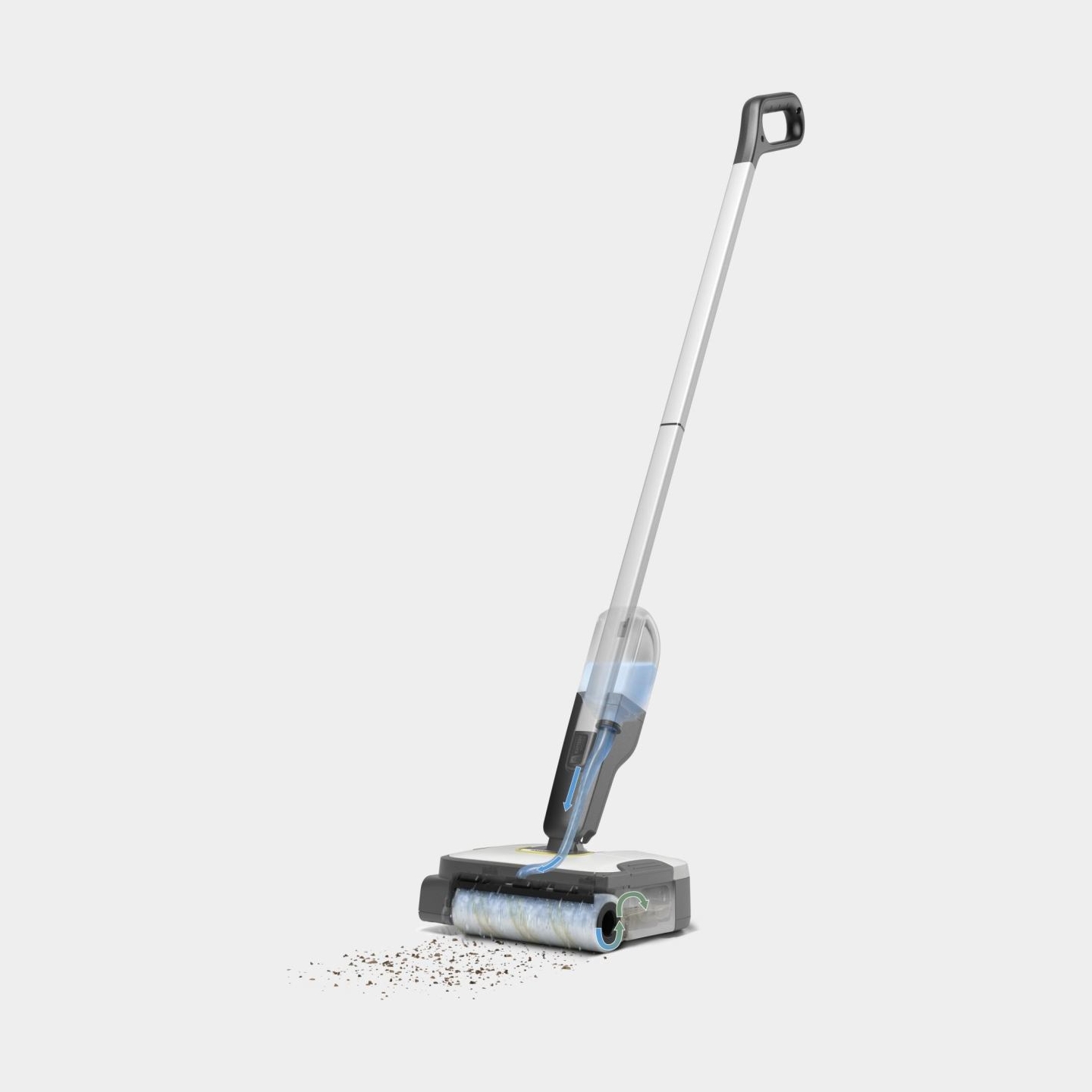 Karcher Vacuum Cleaner|KARCHER|dry&wet|Electric broom|Grey/White/Black|Bagless|Battery| 2.3 kg|1.056-200.0