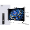 TCL TV Set|TCL|43 "|4K Ultra HD|3840 x 2160 pixels|Flat|16:9|QLED|43T69C