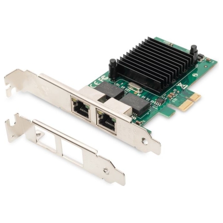 Digitus | Gigabit Ethernet PCI Express Card, 2-port 32-bit, low profile bracket, Intel chipset | DN-10132