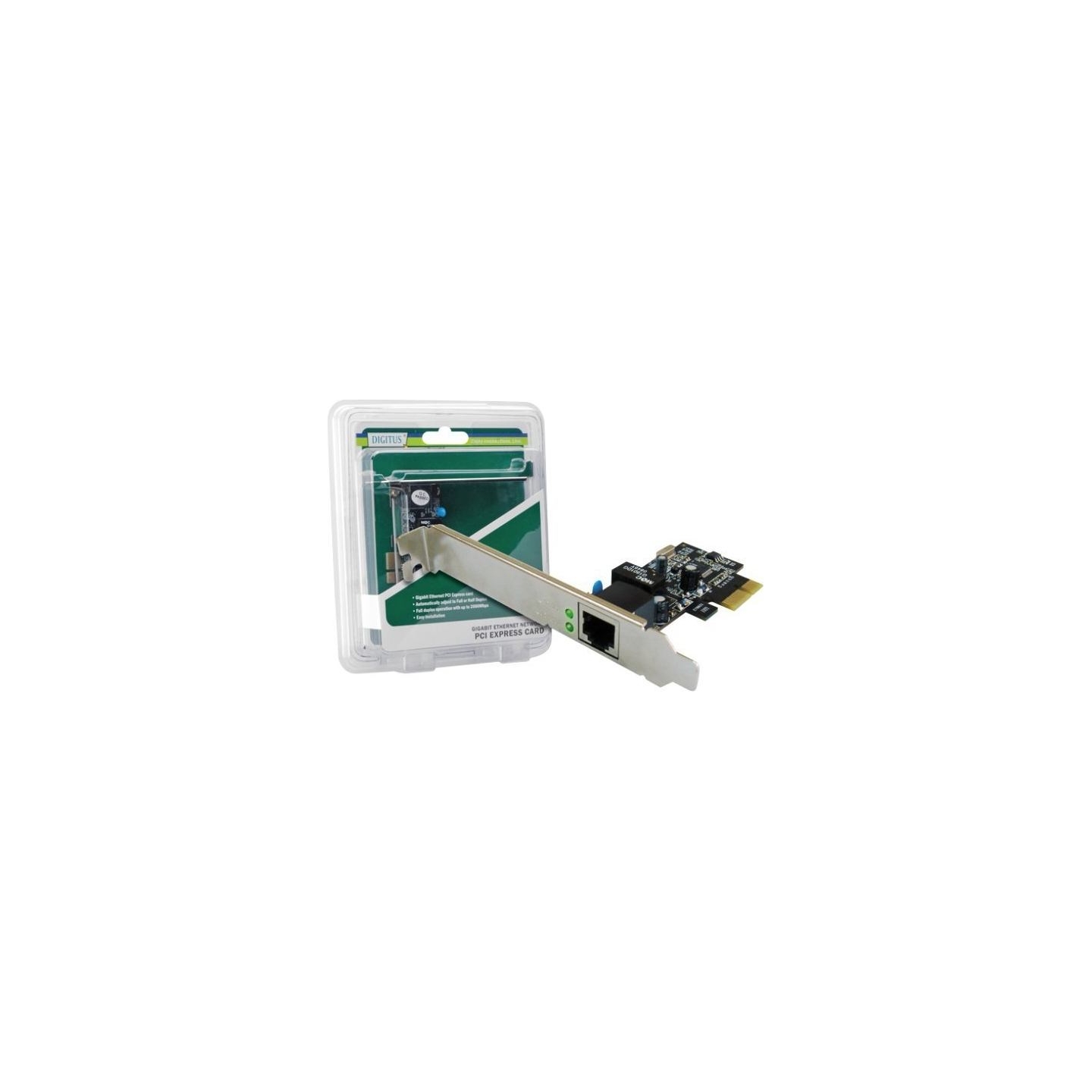 Digitus | Gigabit Ethernet PCI Express Card, 2-port 32-bit, low profile bracket, Intel chipset | DN-10132