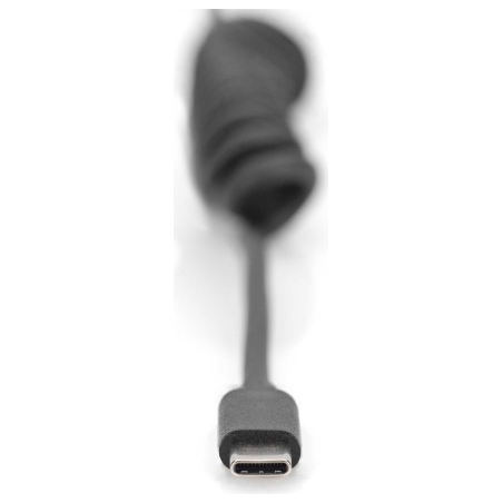 Digitus | USB 2.0 Type A to USB C Spiral Cable | AK-300430-006-S | USB-A to USB-C USB 2.0 Type A, plug | USB C, plug