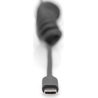 Digitus | USB 2.0 Type A to USB C Spiral Cable | AK-300430-006-S | USB-A to USB-C USB 2.0 Type A, plug | USB C, plug