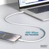 Digitus | Silicone Connection Cable | AK-300341-010-W | USB-C to USB-C