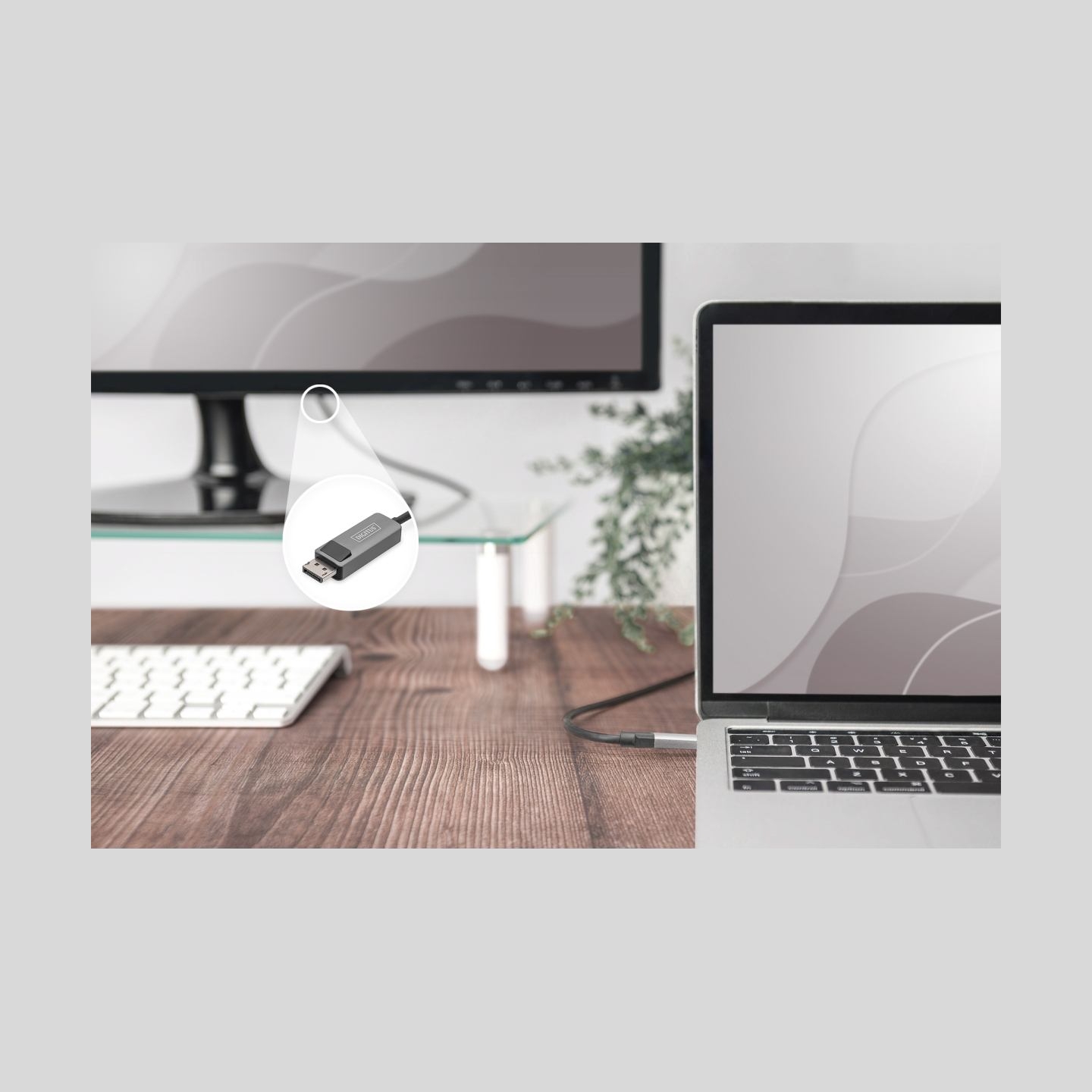 Digitus | Bi-directional Adapter Cable | DB-300334-010-S | USB-C to DisplayPort