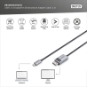 Digitus | Bi-directional Adapter Cable | DB-300334-010-S | USB-C to DisplayPort